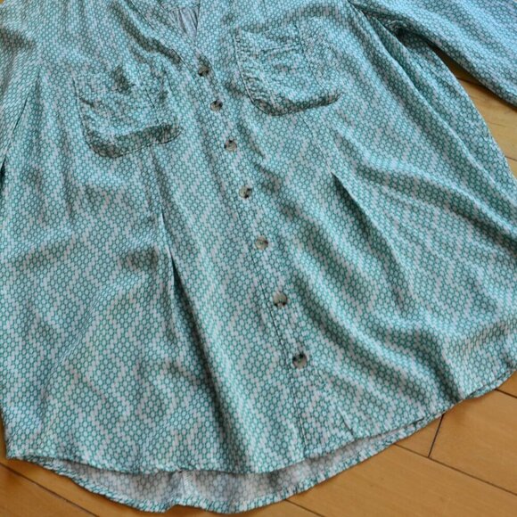 Maeve By Anthropologie Rochelle Button Blouse Women Size 6 - Picture 5 of 10
